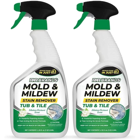Tub And Tile Cleaner, Mold & Mildew Stain Remover 32 Oz, 2PK